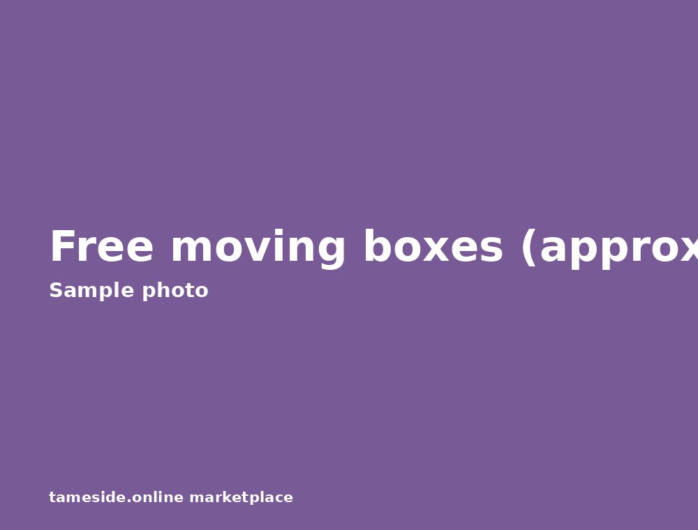 Free moving boxes (approx 20)